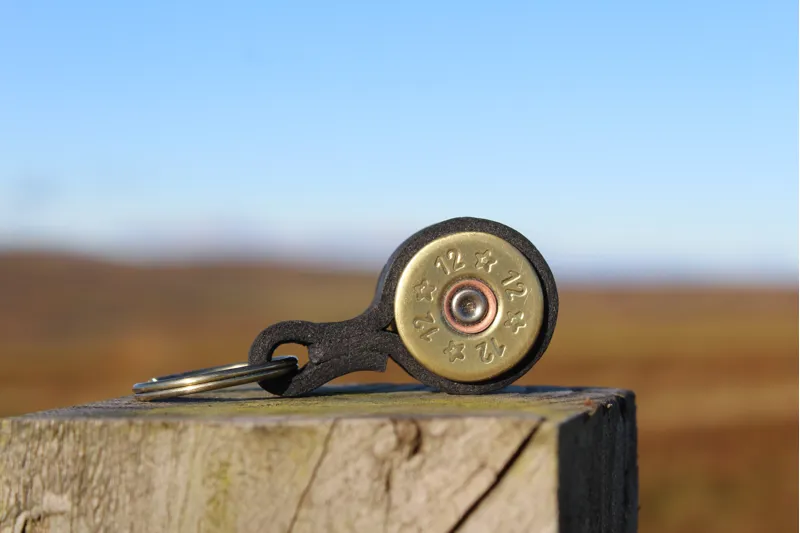 Shotgun Cartridge Keyring Dark Brown By J Boult-4